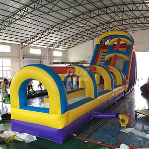 Outdoor Commercial Kids Inflatable Water Slide Pool Factory Supply Inflatable Slip And Slide