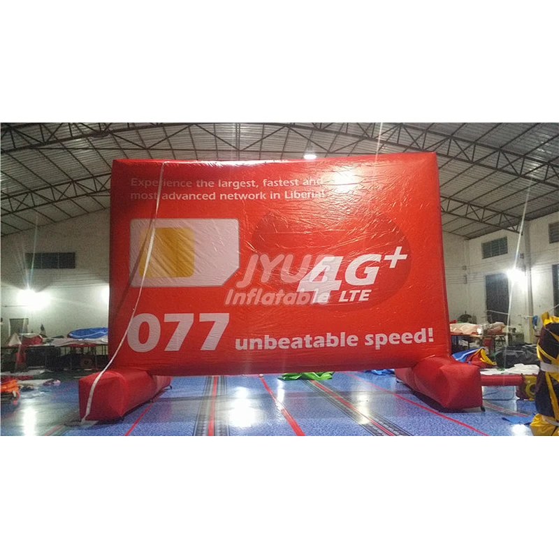 Big Outdoor Advertising Display Screen Mobile Advertising Equipment Inflatable Billboard Stand