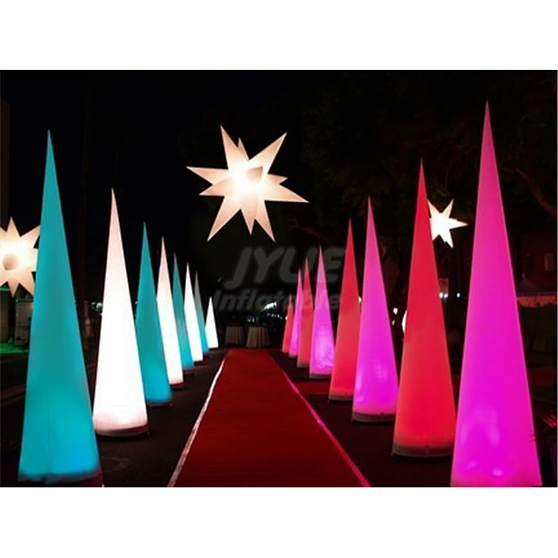 Wedding Party Advertising LED Inflatable Pillar Light Column Tube With Custom Logo
