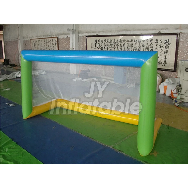 Inflatable Football Toss Shooting Goal Water Polo Goal Inflatable Soccer Goal On Beach
