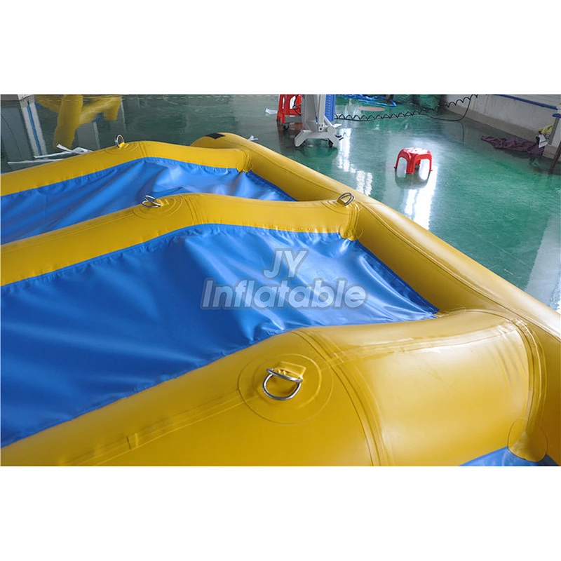 PVC Inflatable Ocean Float Rider 6 Seats Fly Fish Towable Tube Inflatable Flying Fish For Water Sport Game