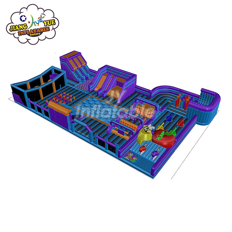 New Design Commercial Playground Customized Jumping Inflatable Theme Park , Inflatable Play Fun Park