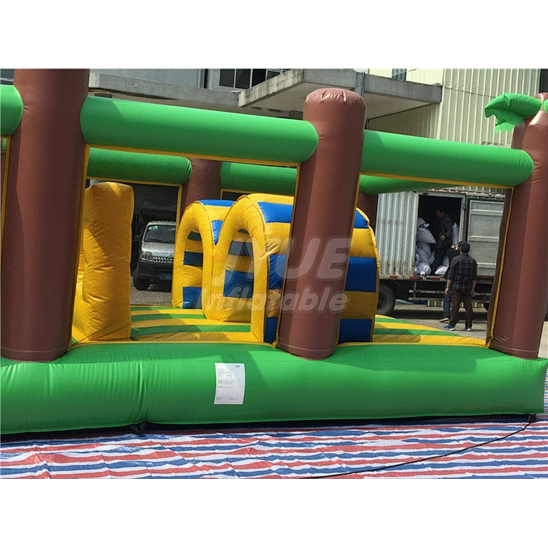 High Quality Giant Inflatable Obstacle For Adult And Kids Interactive Games Bounce House Slide Exciting Competition