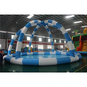 Promotion Price Large Inflatable Swimming Water Pool With Tent Cover For Sale