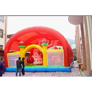 Best Selling Commercial Party Inflatable Playland Outdoor Inflatable Bouncing Castle With Tent