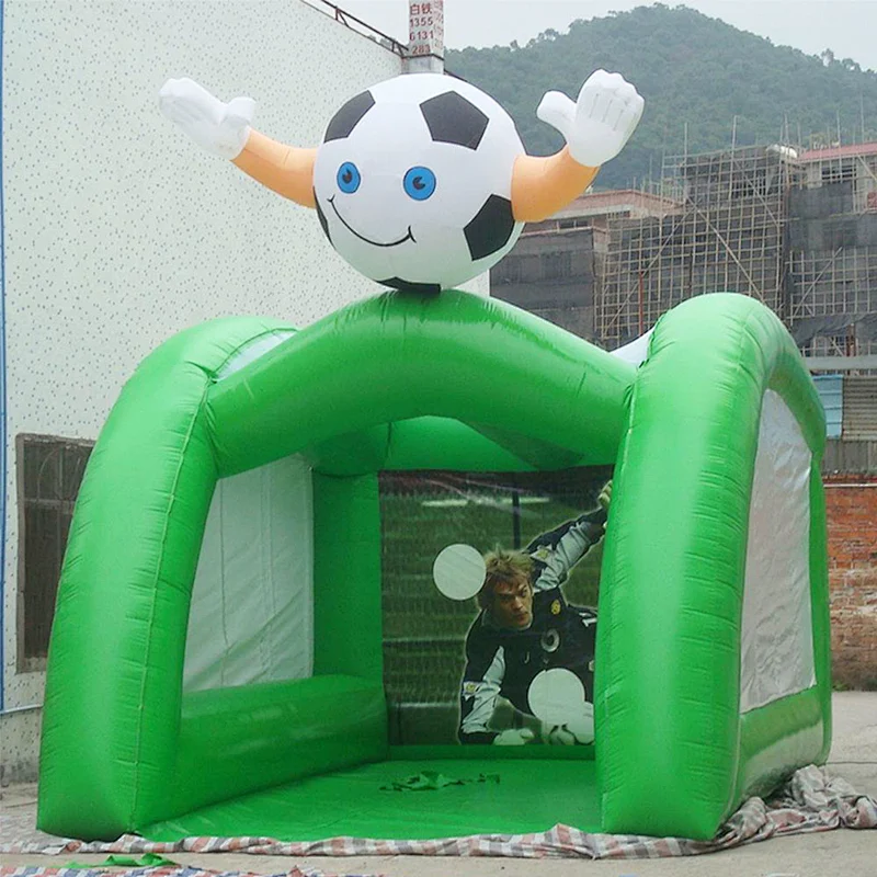 Soccer Kick Games Factory Inflatable Football Soccer Goal Post For Sale