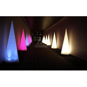 Wedding Party Advertising LED Inflatable Pillar Light Column Tube With Custom Logo