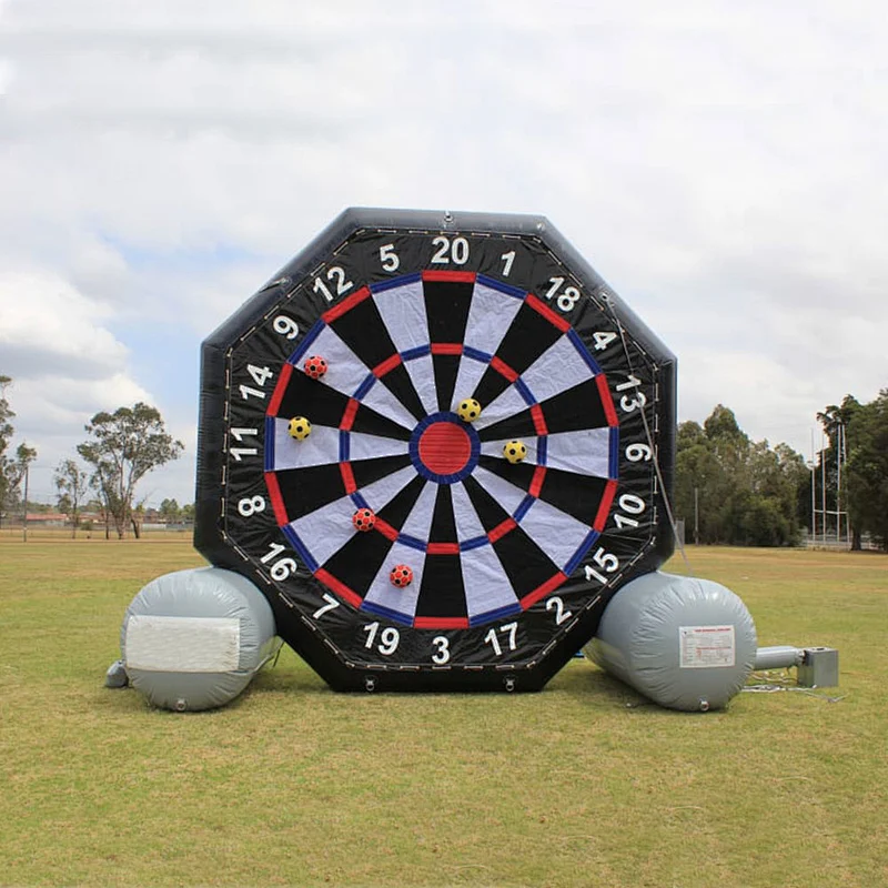 Funny Shooting Target Football Game Inflatable Dart Board Game with Balls