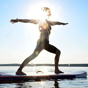 Good Quality PVC Board Double Layer Sup Inflatable Stand Up Paddleboard Electric Pump 20psi