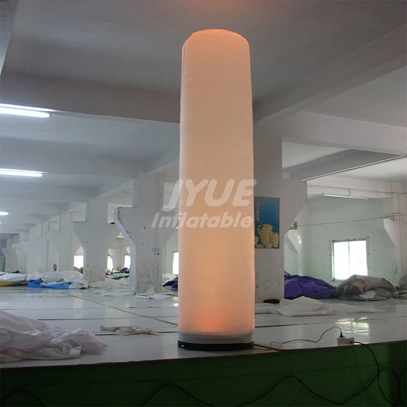 Outdoor Event Party Club 3m High Decoration Advertising Inflatable LED Column With Light