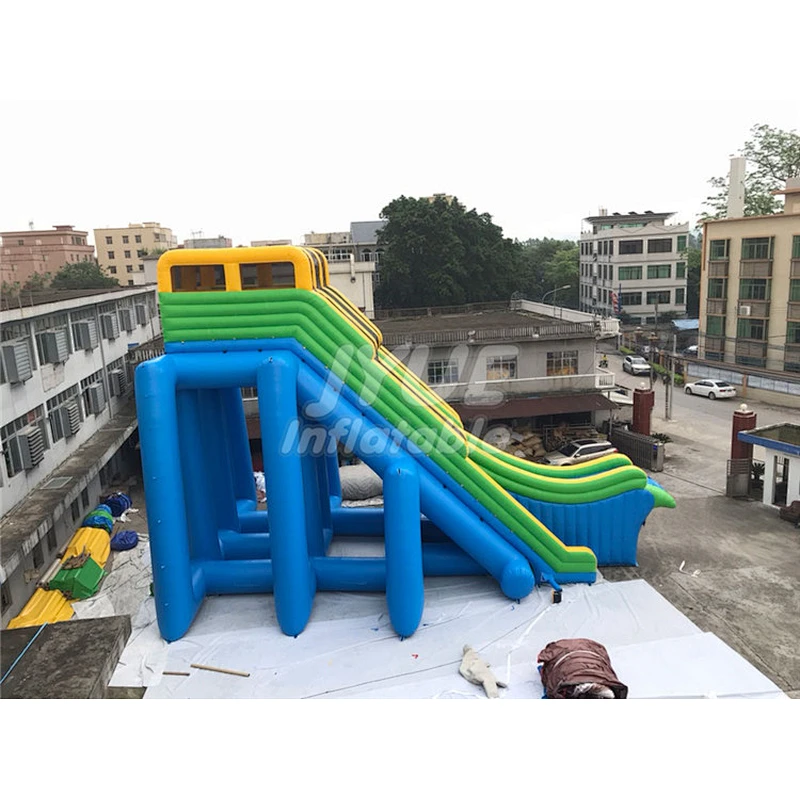 NEW Free Fall Crazy Drop Kick Waterslide Large Inflatable Roller Coaster Slides Inflatable Dropkick Water Slide For Adults