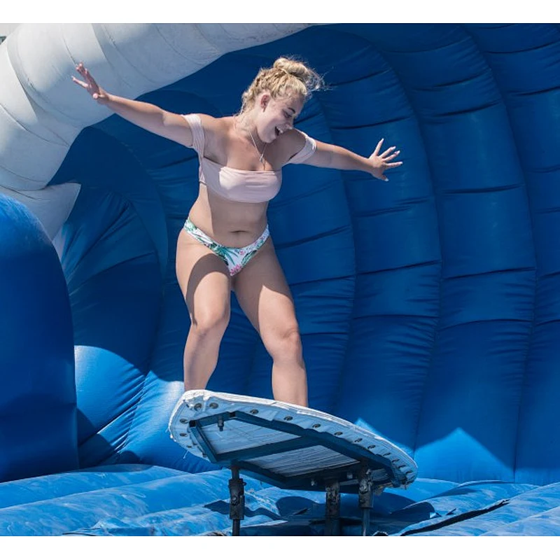 Inflatable Mechanical Surfboard Ride Inflatable Surf Simulator Toy For Sale 7M