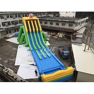 Inflable tobogan de agua grande Doble deslizamiento Personalizado