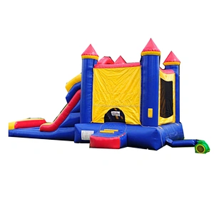 Bueno y barato Inflable combo con tobogan 3 in 1 Bouncy Castle Combo