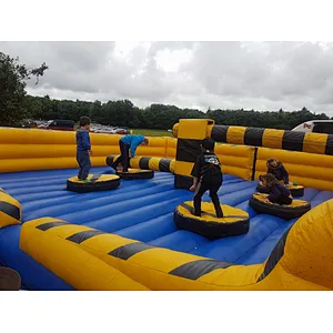 Multi Play Funny Giant Outdoor Interactive Inflatable Meltdown Challenge Games Inflatable Wipeout for Sale