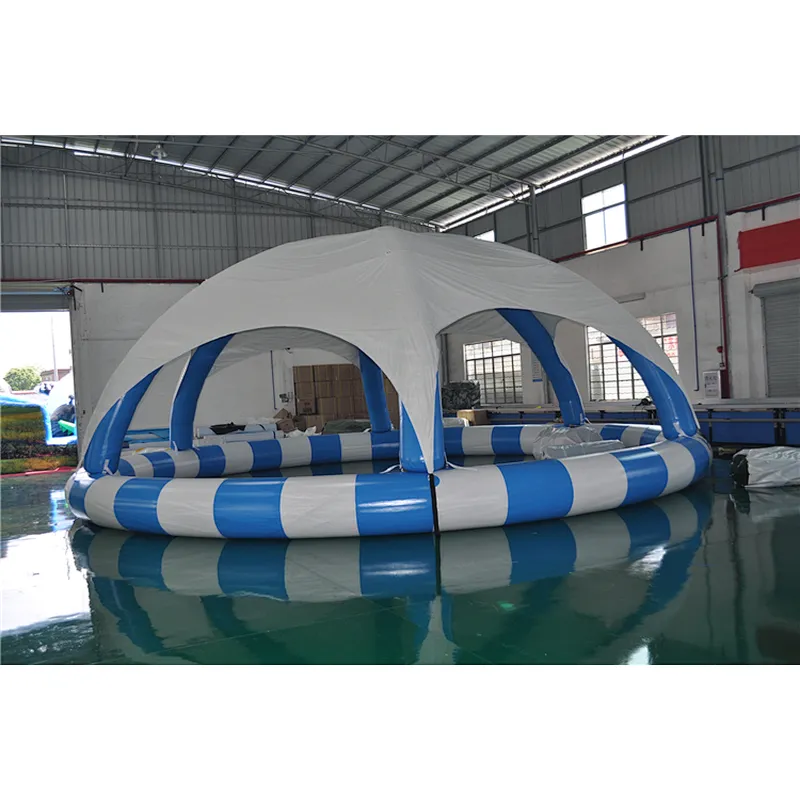 Promotion Price Large Inflatable Swimming Water Pool With Tent Cover For Sale