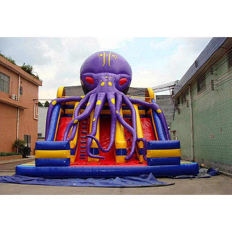 Commercial Cheap Most Popular Kids Inflatable Octopus Water Slide Pool Water Slide