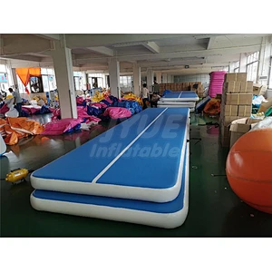 Factory Manufacture Supplier 4m 6m 8m 12m Inflatable Gymnastics Air Mats, Inflatable Blue Australia Air Track For Sale