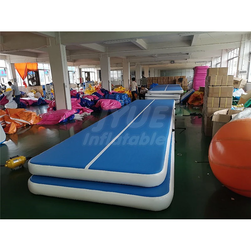 Factory Manufacture Supplier 4m 6m 8m 12m Inflatable Gymnastics Air Mats, Inflatable Blue Australia Air Track For Sale