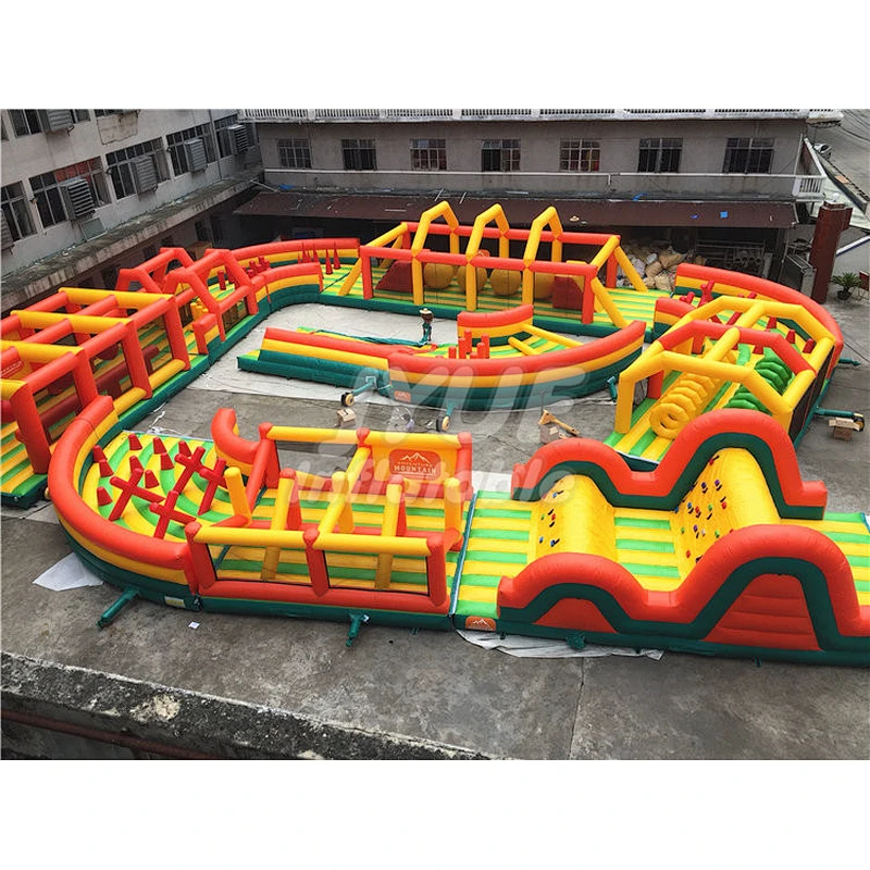 Outdoor Commercial Team Interactive Activity Games Big Inflatable Obstacle Course For Sale