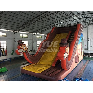 New Colorful Circus Inflatable Jumping Slide With Climb, Camel Theme Dry Slide For Sale