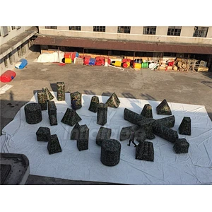 Extreme Sport Game Shooting Practice Laser Tag Arena Archery Fighting Field Inflatable Paintball Bunkers For Sale