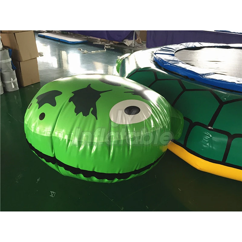 Commercial Tortoise Inflatable Water Trampoline Games For Aqua Sport Rental