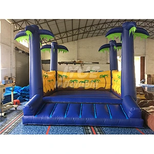 Jungle Theme Kids Bouncy Castle Inflatable Trampoline Bouncer For Sale