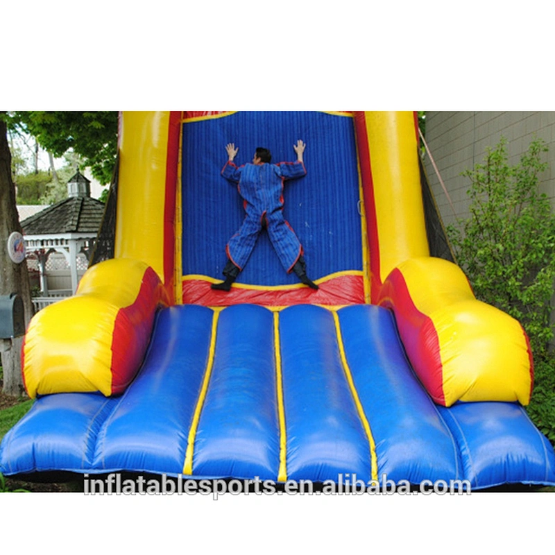 8m Popular Giant Air Rock Mountain Funny Game Commercial Inflatable Sticky Wall For Sale