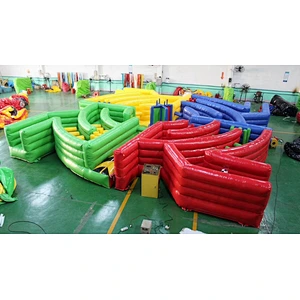 Inflatable dizzy disc /sport wipe out game / maze