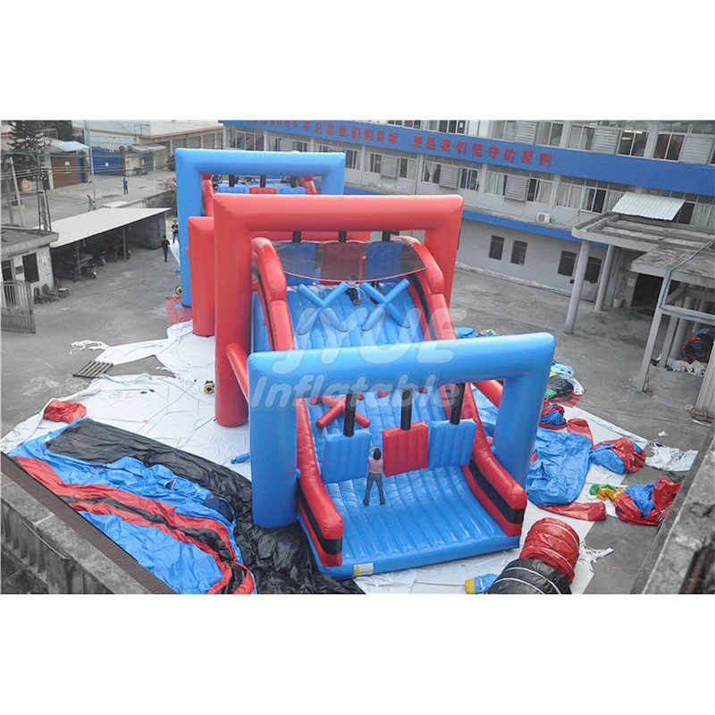 Outdoor Event Bouncy House 5K Obstacle Course Races Event 5K Races With Obstacles
