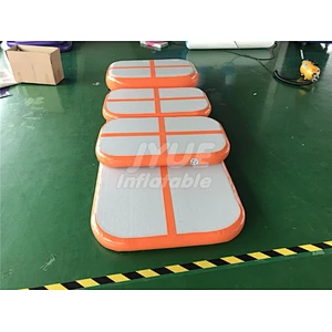 Wholesale Gymnastics Equipment Orange Inflatable Airtrack Set With Durable Handles For Sale