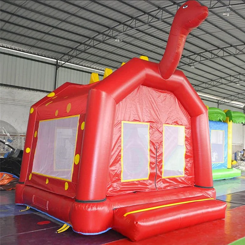 Kid China PVC Cheap Commercial Grade Red Giraffe Inflatable Bouncy Castle For Sale