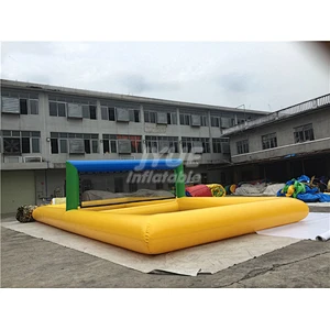 Customized Inflatable Sport Field Beach Inflatable Water Volleyball Court For Sale