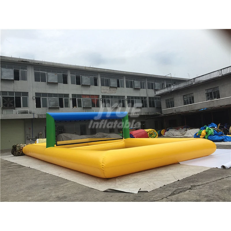 Customized Inflatable Sport Field Beach Inflatable Water Volleyball Court For Sale
