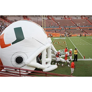 Hot Sale Attractive Giant Inflatable Soccer Football Helmet Entrance Tunnel Tent For Sport Event