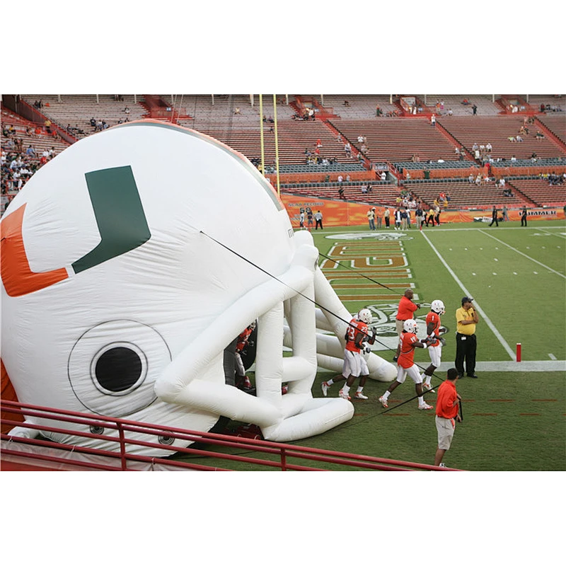 Hot Sale Attractive Giant Inflatable Soccer Football Helmet Entrance Tunnel Tent For Sport Event
