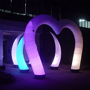 Advertising Party Club Decoration Inflatable LED Columns With Blower
