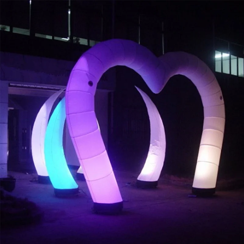 Advertising Party Club Decoration Inflatable LED Columns With Blower