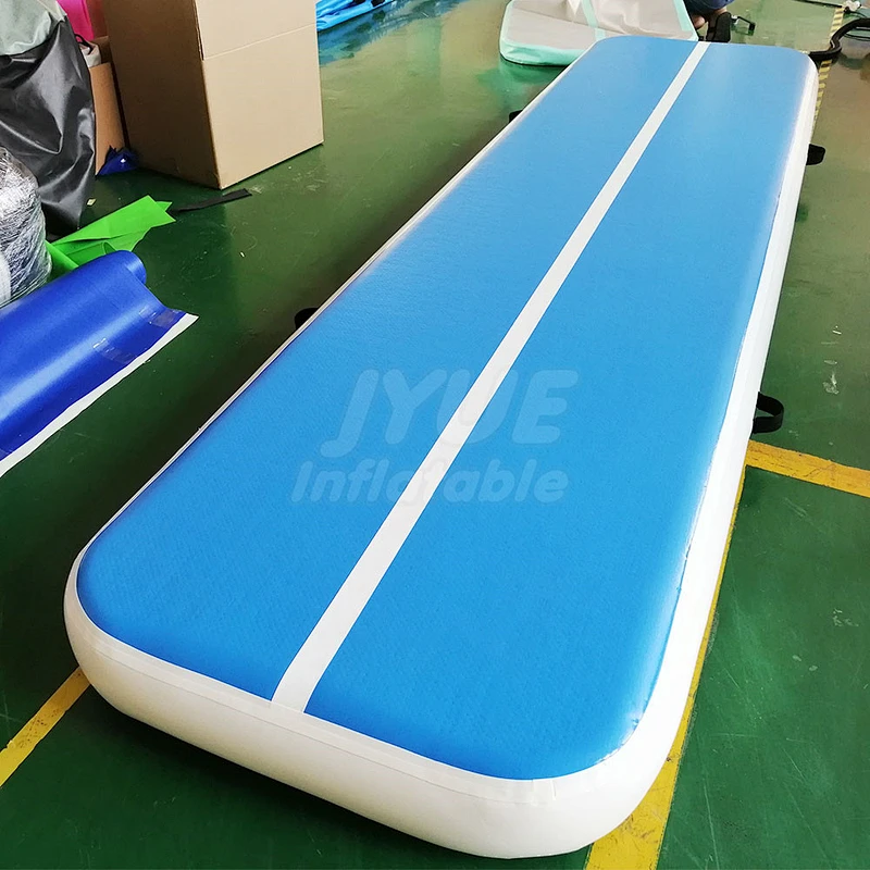 Tumbling Mat Inflatable Gymnastics Airtrack Purple Air Track With Electric Air Pump For Practice Gymnastics/Cheerlanding/Park