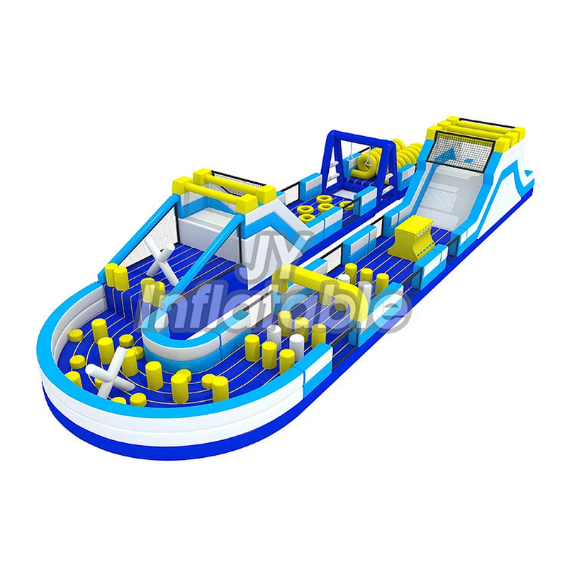 2019 New Design Custom Made Funny Outdoor Crazy Games Adult Kids Inflatable 5k Obstacle Course for Sale