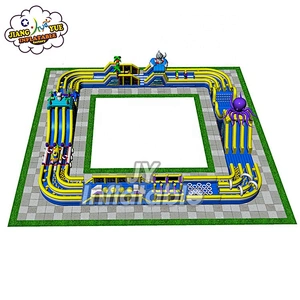 Eco Friendly Adult Kids Bounce House Inflatable Obstacle Course Equipment Manufacturer