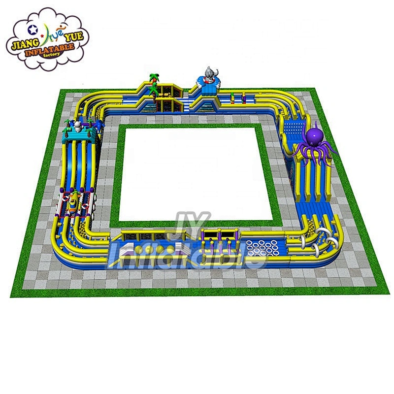 Eco Friendly Adult Kids Bounce House Inflatable Obstacle Course Equipment Manufacturer