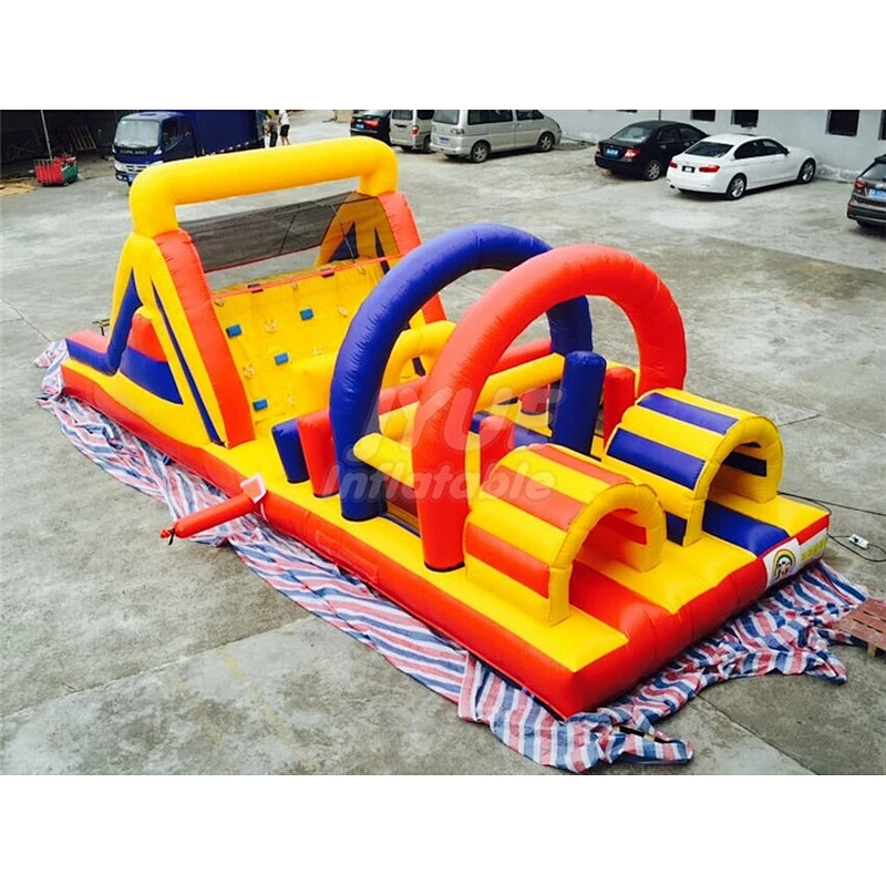 Commercial Bouncy Castle Tunnel Indoor Obstacle Course For KIds