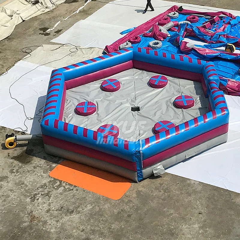 Adult Carnival Games Meltdown Mechanical Ride Wipeout Inflatable Sweeper Emilinator