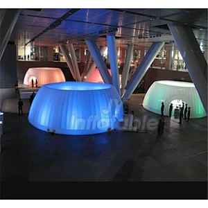 High Quality Best Igloo Dome Camping Party Tent With LED Inflatable Light Tent