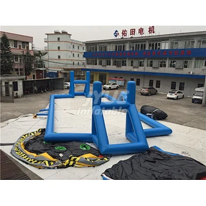 Crazy Portable Inflatable Rugby Field Rugby Pitch Football Pitch For Rugby Goal Post