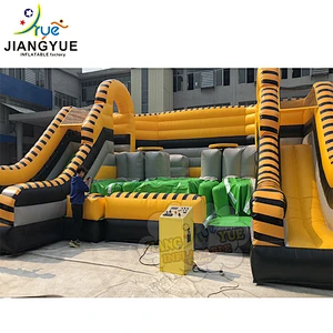 Exciting Mechanical Interactive  Inflatable Battle Zone For Kids And Adults Inflatable Jousting Arena 8mx8.5m