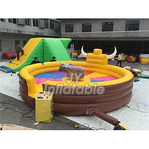 Outdoor Sport Game Exciting Electric Bull Game Ride Inflatable Mechanical Bull Rodeo For Sale