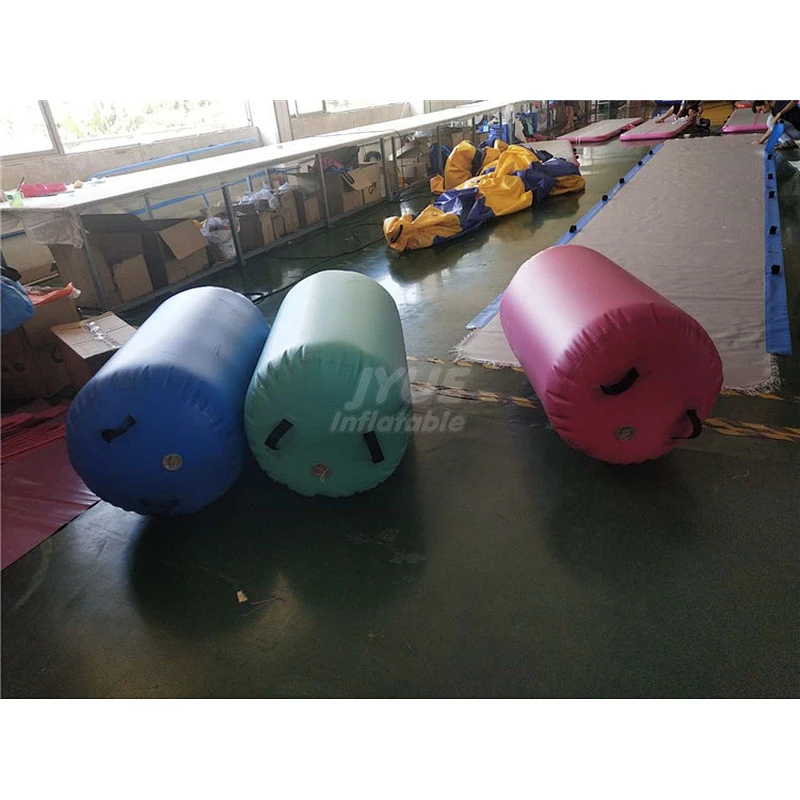 Colorful Inflatable Gymnastics Air Barrel Roller  For Training Air Track Set For Sell